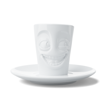 FiftyEight Espresso Mug witzig weiss