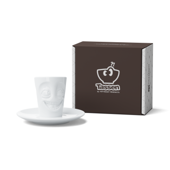 FiftyEight Espresso Mug witzig weiss