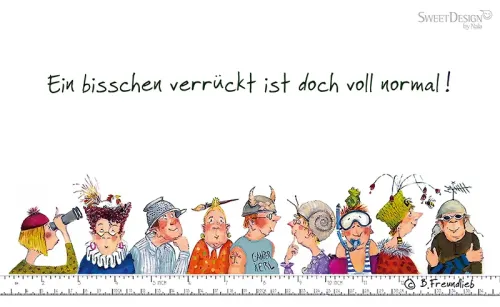 Frühstücksbrettchen "Ein bisschen verrückt, ist doch voll normal"