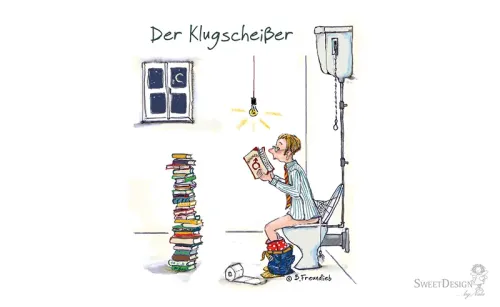Frühstücksbrettchen "Der Klugscheißer"