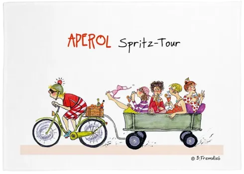 Geschirrtuch "Aperol Spritz-Tour"