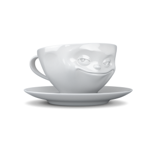 FiftyEight Tasse grinsend weiss