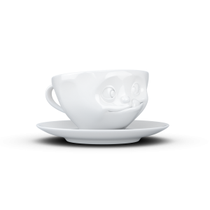 FiftyEight Tasse lecker weiss