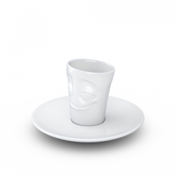 FiftyEight Espresso Mug vergnügt weiss