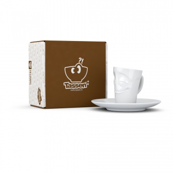 FiftyEight Espresso Mug vergnügt weiss