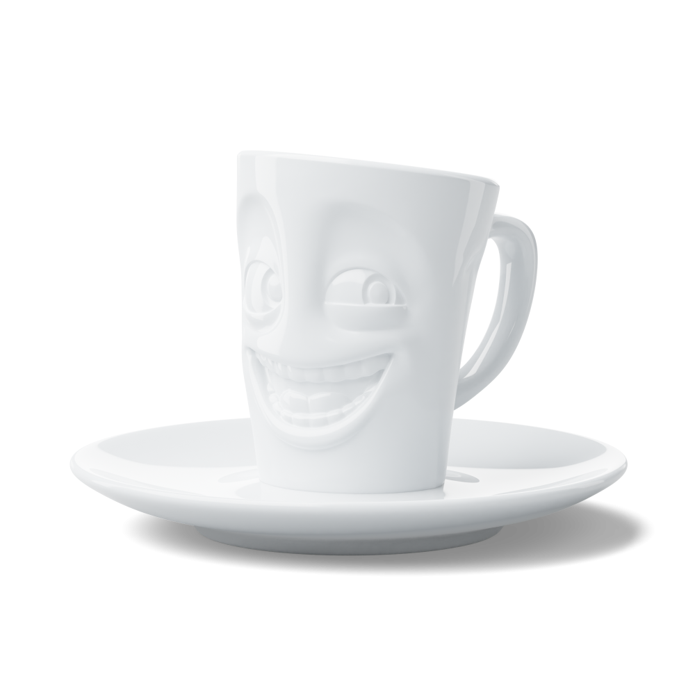 FiftyEight Espresso Mug witzig weiss