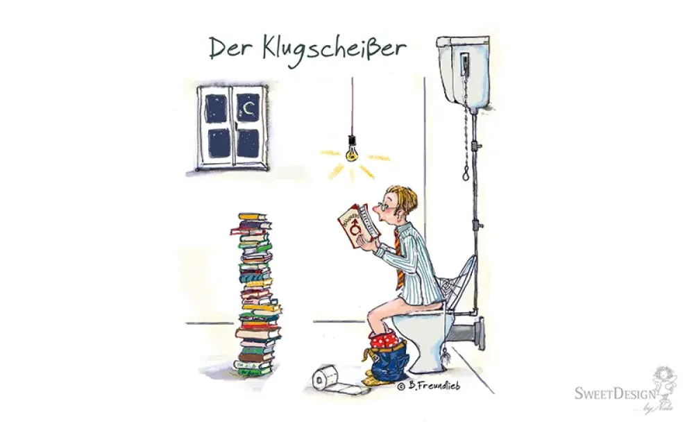 Frühstücksbrettchen "Der Klugscheißer"