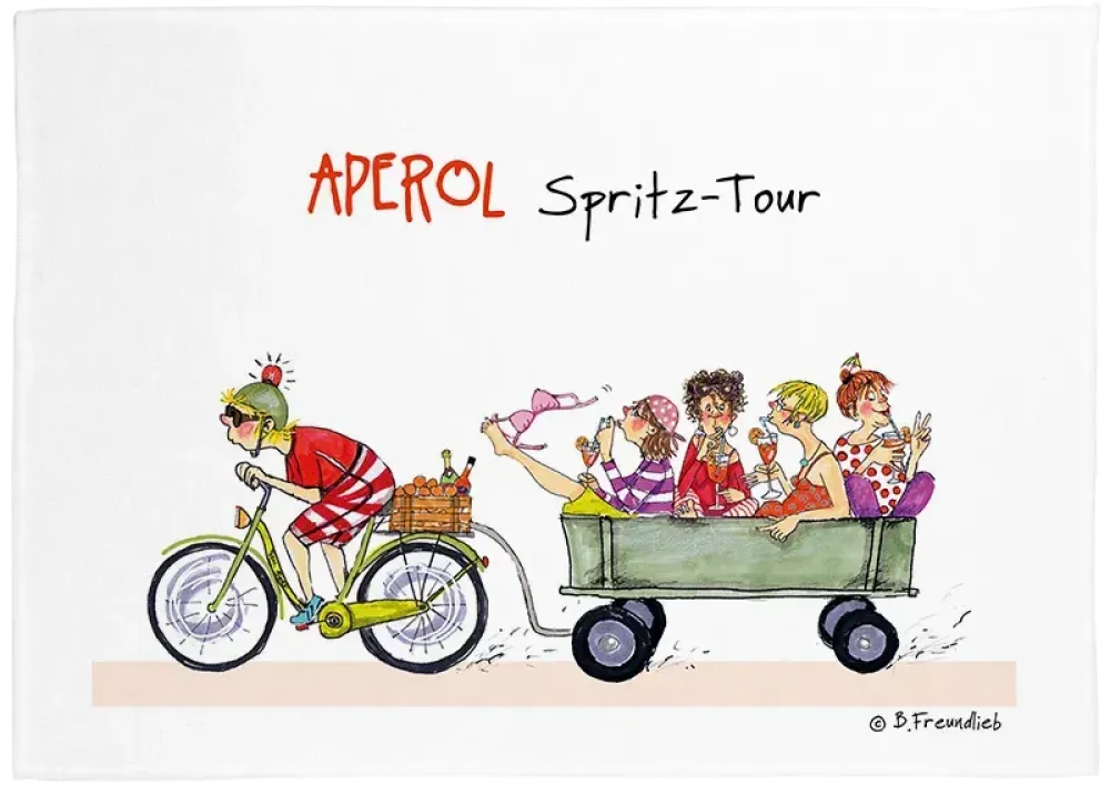 Geschirrtuch "Aperol Spritz-Tour"
