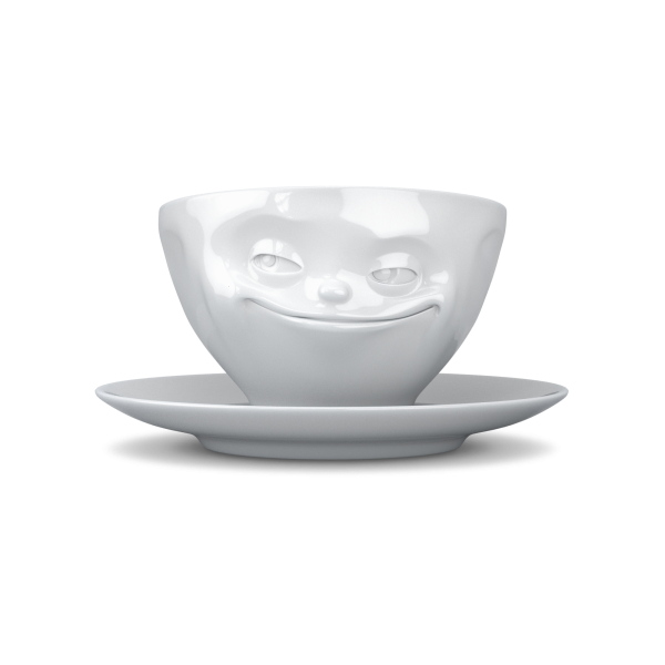 FiftyEight Tasse grinsend weiss
