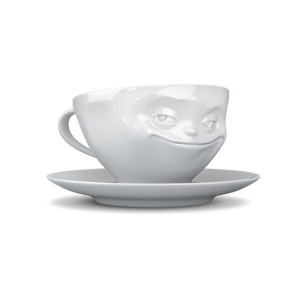 FiftyEight Tasse grinsend weiss