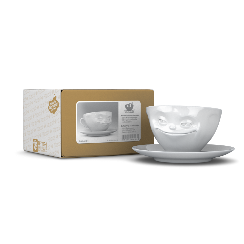 FiftyEight Tasse grinsend weiss