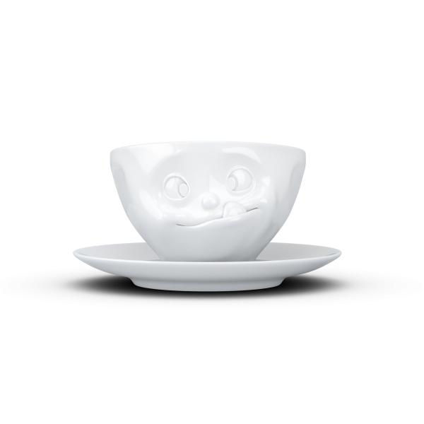 FiftyEight Tasse lecker weiss