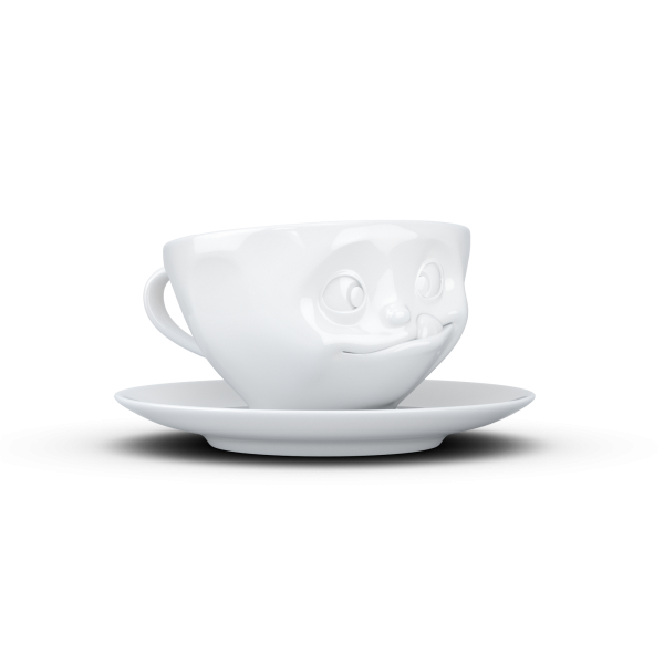 FiftyEight Tasse lecker weiss